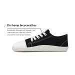 Ahinsa Street Hemp Black Textil Barefoot Sneaker