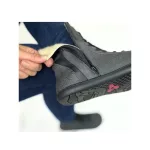 Antal Lanapura Black Fedett Bőr Bélelt Barefoot Bakancs