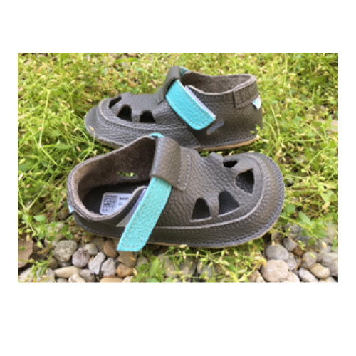 Baby Bare Shoes - Summer Perforation - Blue Beetle Barefoot Gyerek Szandál, Puhatalpú cipő