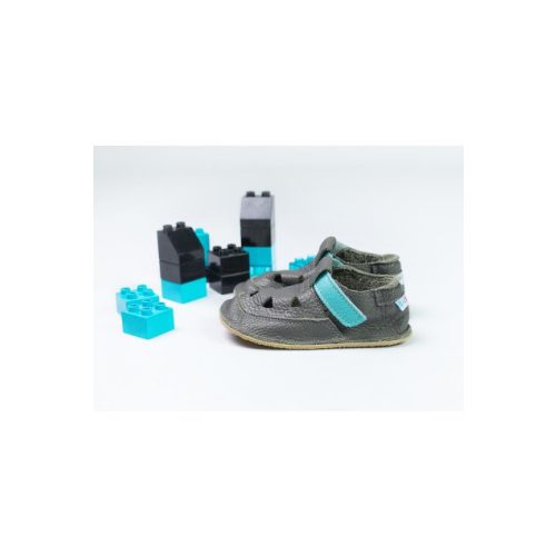 Baby Bare Shoes - Top Stitch - Blue Beetle Barefoot Gyerek Szandál, Puhatalpú cipő