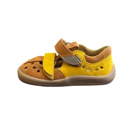 Beda Caramel Bőr Barefoot Gyerek Szandál