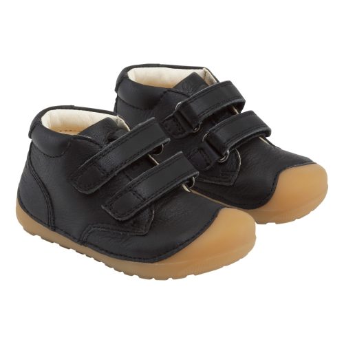 Bundgaard - Petit Velcro - Black Barefoot Gyerek Zárt cipő