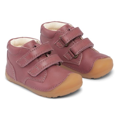 Bundgaard - Petit Velcro - Dark Rose Barefoot Gyerek Zárt cipő