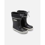 Bundgaard - CIRRO HIGH - Black Gyerek Barefoot Bélelt Gumicsizma