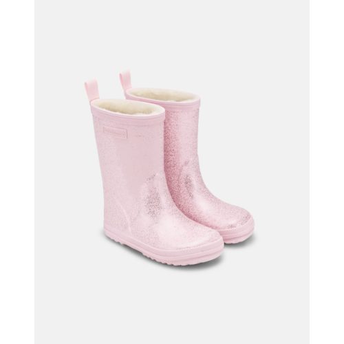 Bundgaard - CHARLY HIGH WARM - Rose Sparkle Gyerek Bélelt Gumicsizma