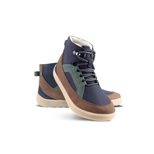 Be Lenka York Navy/Brown/Beige Barefoot Bakancs