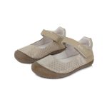 D.D.Step Bőr Cream Barefoot Gyerek Balerina