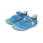 D.D.Step Bőr Sky Blue  Barefoot Gyerek Szandál