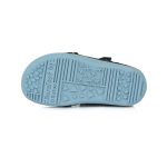 D.D.Step Bőr Royal Blue  Barefoot Gyerek Szandál