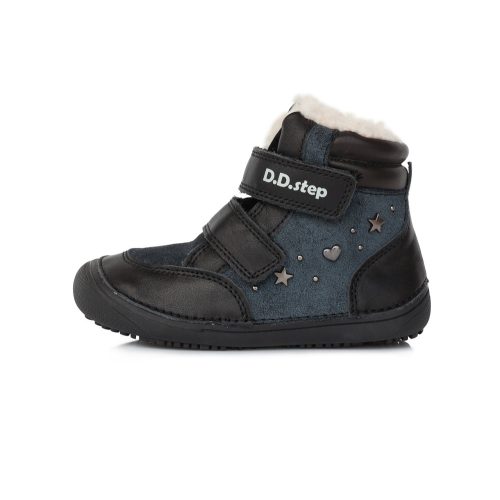 D.D.Step Black Gyerek Téli Barefoot Cipő W063-798A