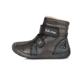 D.D.Step Black Gyerek Téli Barefoot Cipő W063-829A