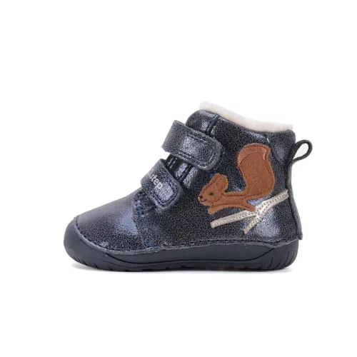 D.D.Step Royal Blue Gyerek Téli Barefoot Cipő W070-52214