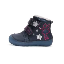 D.D.Step Royal Blue Gyerek Téli Barefoot Cipő W073-42766