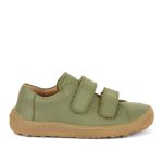 Froddo Base G3130240 Olive Bőr Barefoot Gyerek Félcipő