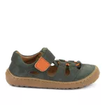 Froddo Barefoot Elastic Sandal G3150290-4 Dark Green Bőr Szandál