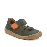 Froddo Barefoot Elastic Sandal G3150290-4 Dark Green Bőr Szandál
