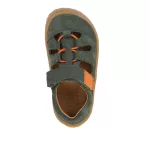 Froddo Barefoot Elastic Sandal G3150290-4 Dark Green Bőr Szandál