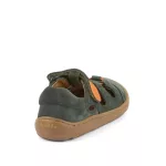 Froddo Barefoot Elastic Sandal G3150290-4 Dark Green Bőr Szandál