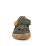 Froddo Barefoot Elastic Sandal G3150290-4 Dark Green Bőr Szandál