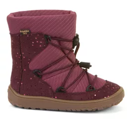 Froddo TEX Track Wool G3160251 Bordeaux Gyerek Barefoot Hótaposó
