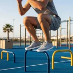 Groundies Active Knit Stone/Lime Félcipő