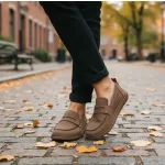 Groundies Brisbane Coconut Női Bőr Barefoot Loafer