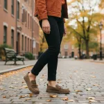 Groundies Brisbane Coconut Női Bőr Barefoot Loafer