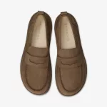 Groundies Brisbane Coconut Női Bőr Barefoot Loafer