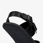 Groundies Kos Black Bőr Barefoot Szandál