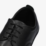 Groundies Palermo Black Bőr Barefoot Félcipő