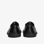 Groundies Trento Black Bőr Barefoot Félcipő