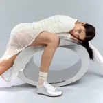 Groundies Zen Metallic Silver Női Bőr Barefoot Sneaker