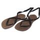 Juuri Caty Dark Brown Női Bőr Barefoot Szandál