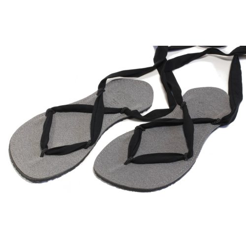 Juuri Caty Vegan Light Gray Női Bőr Barefoot Szandál