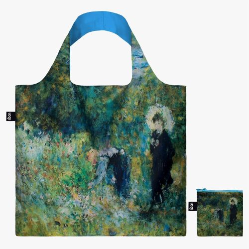 LOQI bevásárló táska, Pierre-Auguste Renoir - Woman with a Parasol in a Garden