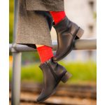 Knitido Cotton & Merino Red Clay Hosszúszárú Zokni Gyapjúval