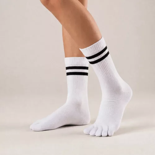 Knitido Tennis White / Black Sportzokni