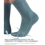 Knitido Dr. Foot Hallux Valgus Gray-Blue zokni
