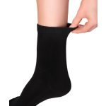 Knitido Essentials Midi Relax Black Pamut Zokni