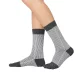 Knitido Trailer Garden Glitter Stripe Dark Gray / Light Gray Zokni