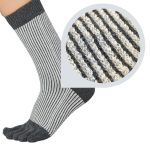 Knitido Trailer Garden Glitter Stripe Dark Gray / Light Gray Zokni