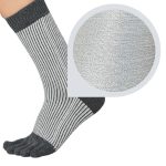 Knitido Trailer Garden Glitter Stripe Dark Gray / Light Gray Zokni