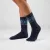 Knitido Merino & Cashmere Snowflakes Charcoal/Light Blue gyapjúzokni