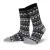 Knitido BIWA ULL Merino & Cotton Black / White Zokni