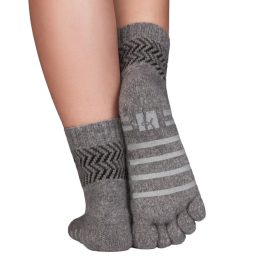   Knitido Merino Cashmere Home Socks Light Grey/Black Házi Zokni