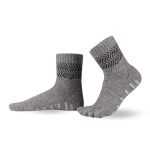 Knitido Merino Cashmere Home Socks Light Grey/Black Házi Zokni