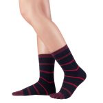 Knitido Essentials Stripes Midi Navy/Fuchsia zokni 