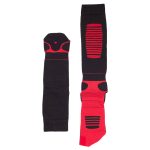 Plus12 Functional Merino Long Fekete/Piros Térdzokni