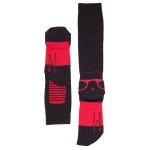 Plus12 Functional Merino Long Fekete/Piros Térdzokni