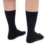 Plus12 Functional Cotton Normalo Fekete Hosszúszárú Zokni